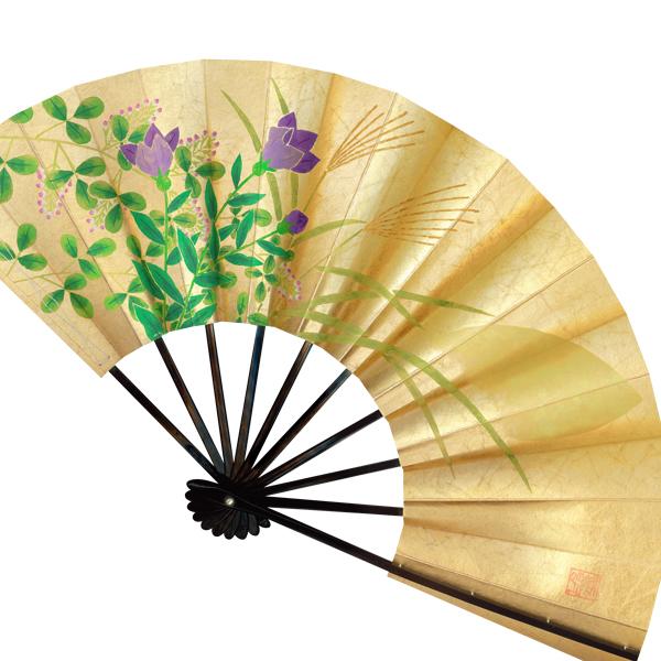 飾り京扇子/舞扇子タイプ 桜/月に秋草(Xe103) |  | 05