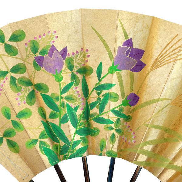 飾り京扇子/舞扇子タイプ 桜/月に秋草(Xe103) |  | 07