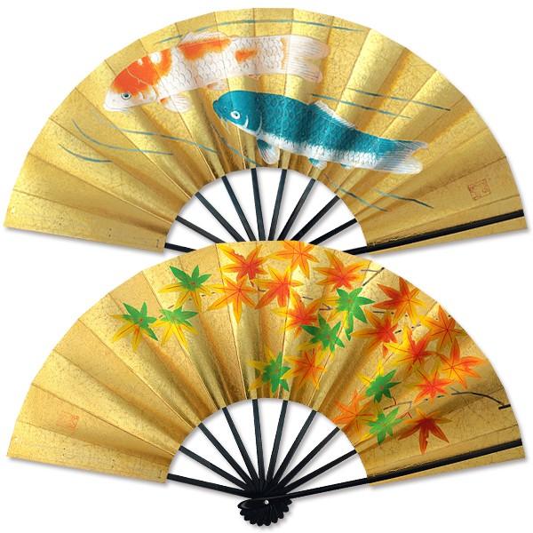 飾り京扇子/舞扇子タイプ 紅葉/夫婦鯉(Xe109) | 