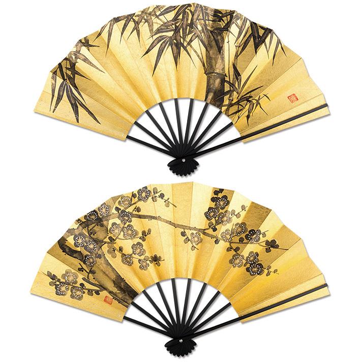 飾り京扇子/舞扇子タイプ 梅/竹(xe113) |  | 01