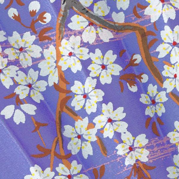 飾り京扇子 サテン扇子 舞扇型 桜金閣に舞妓 青紫 29cm(Z403) |  | 02