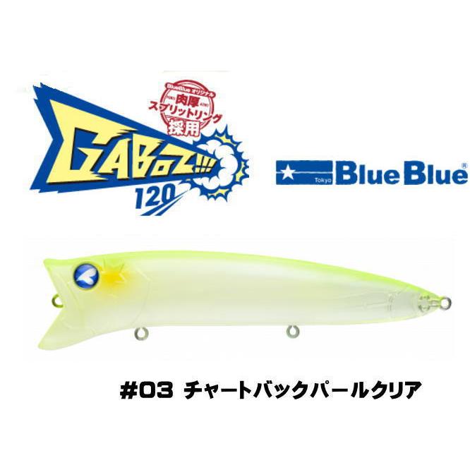 【新品】ブルーブルー ガボッツ120 ブルーブルー、チャートバックパールクリア BLUE BLUE（ブルーブルー） ブルーブルーガボッツ120 #03 チャート