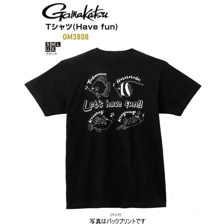 Gamakatsu（がまかつ） GM3808 Tシャツ(Have fun) ブラック : いとう