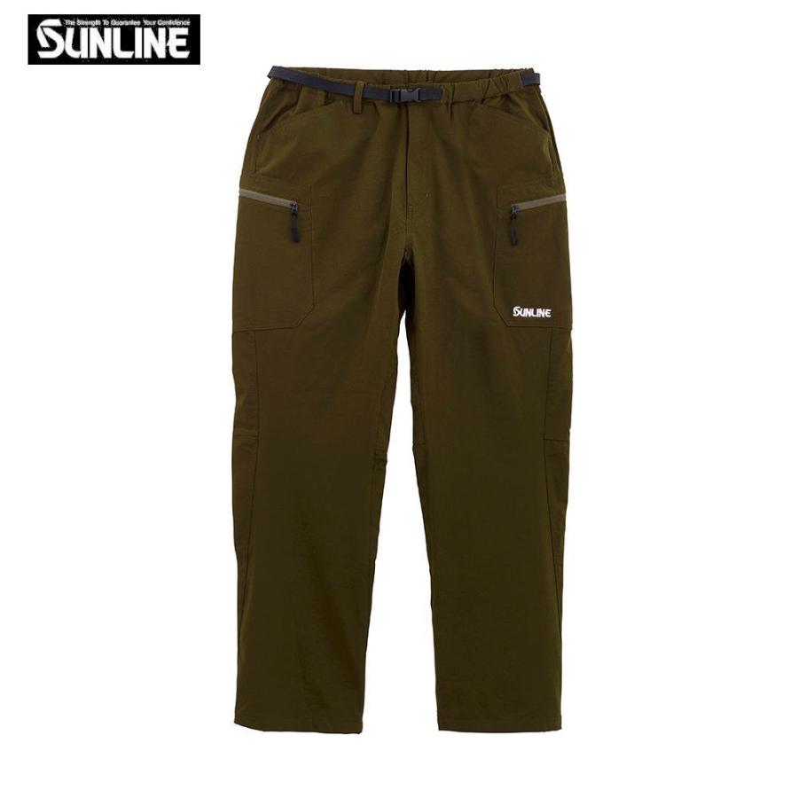 pipi　ロング　オリーブ　36 サンライン（SUNLINE） プレゼント付！ フッシングロングパンツ SUW