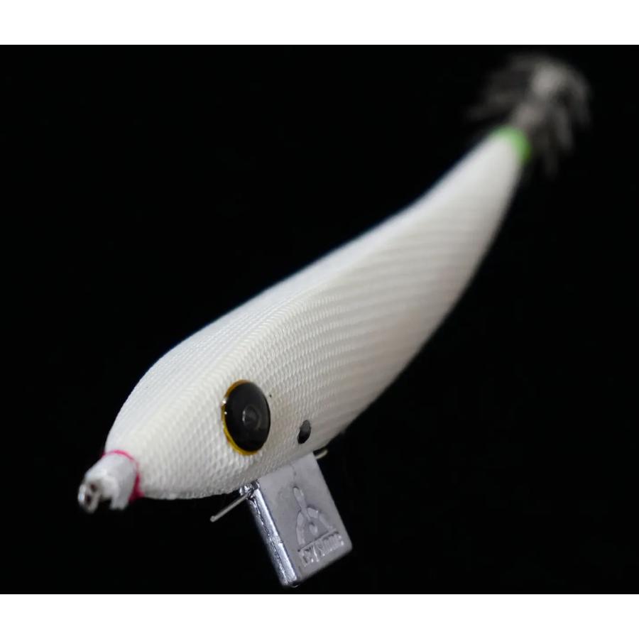 キーストン エサ巻きエギ 早福型（はいふくがた）M号 全夜光 ホワイト