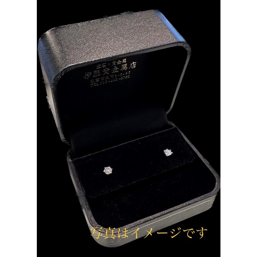 18金 天然ダイヤ・天然ルビーピアス ルビー：0.31ct×2 ダイヤ0.11ct 