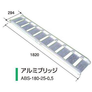 アルミブリッジABS-180-25-0.5 【アルミス/ALUMIS】 : 伊藤農機 アルミブリッジABS-180-25-0.5 【アルミス/ALUMIS】 : 伊藤農機