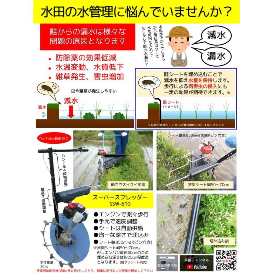 自走式畦シート貼り機「スーパースプレッダー」 SSW-620 【代引不可/美