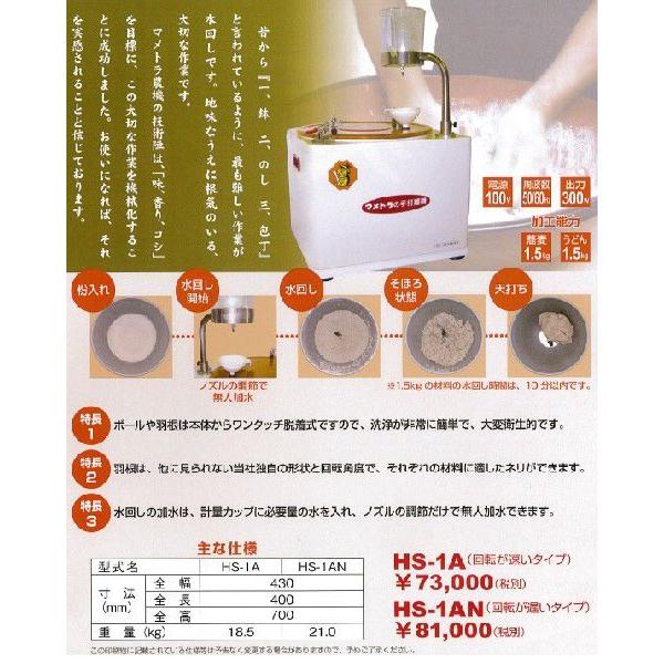 手打麺機HS-1A（回転が速いタイプ）【マメトラ農機】｜itounouki｜02