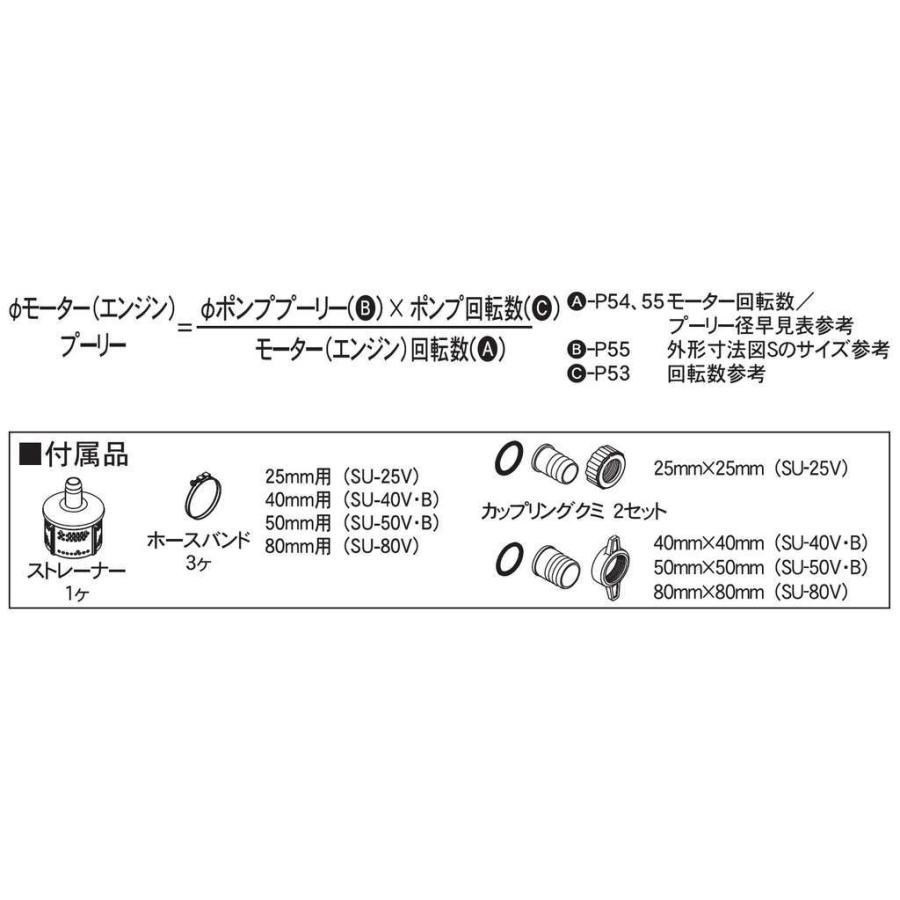 工進 単体ポンプ パブールポンプ 口径50ミリ SU-50V 【KOSHIN 工進 単体ポンプ パブールポンプ 口径50ミリ SU-50V 【KOSHIN