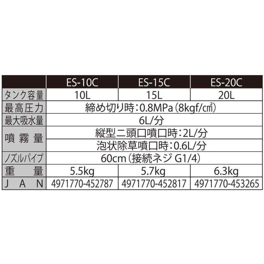 工進 背負い式エンジン動噴 １０L ２サイクル カスケード式 ES-10C 【KOSHIN/背負いエンジン式噴霧器/代引不可】｜itounouki｜02