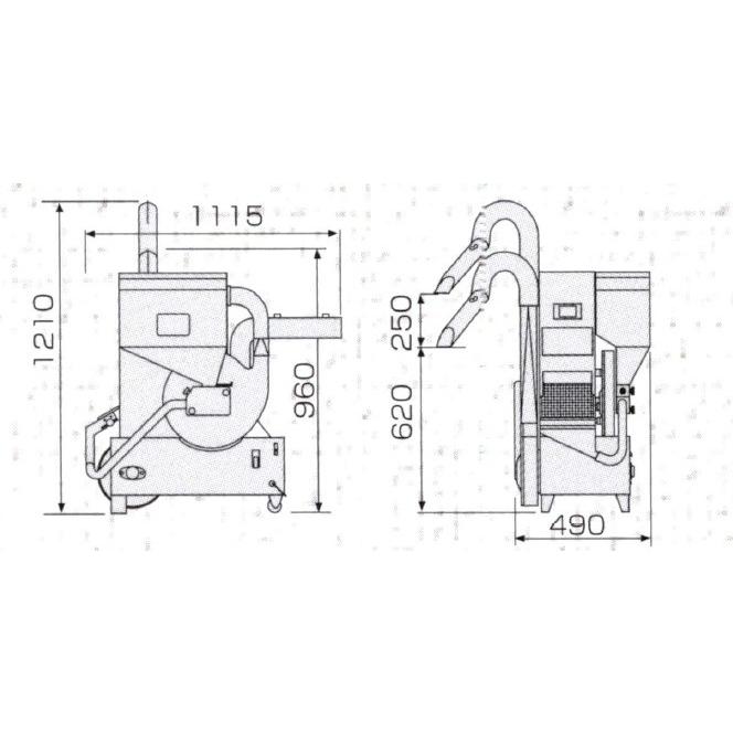 大竹製作所　インペラ籾すり機　ミニダップ　FS20R-SM