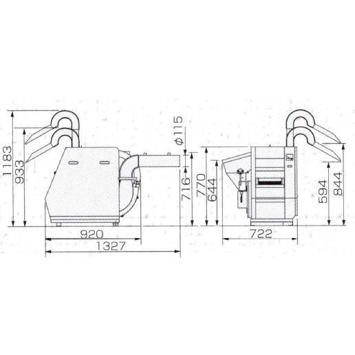 大竹製作所 インペラ籾すり機 ミニダップ FSE28R 【OOTAKE/オータケ