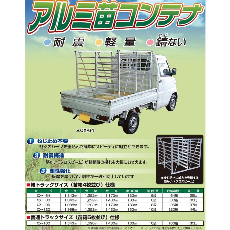 笹川農機 アルミ苗箱コンテナ 64箱 Cx 64 代引不可 ササガワ 伊藤農機ストア 通販 Paypayモール