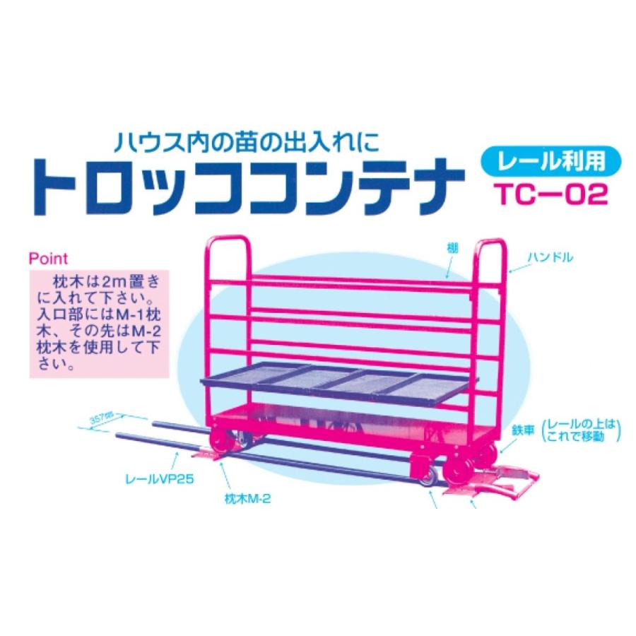 トロッココンテナ TC-02 【代引不可/笹川農機/SASAGAWA】 | 
