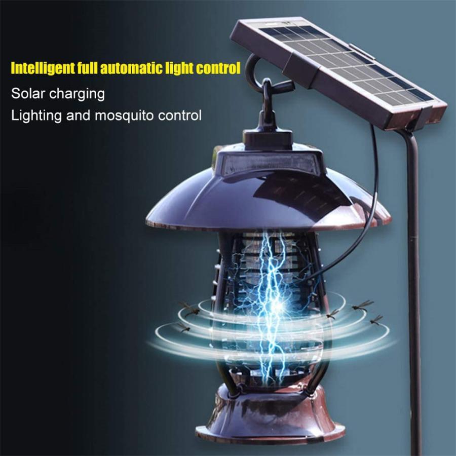 電撃殺虫器 ソーラー充電式蚊取り器 ガーデンライト 自動点灯捕虫器 Ledライト 蚊取り器 とっておきし新春福袋