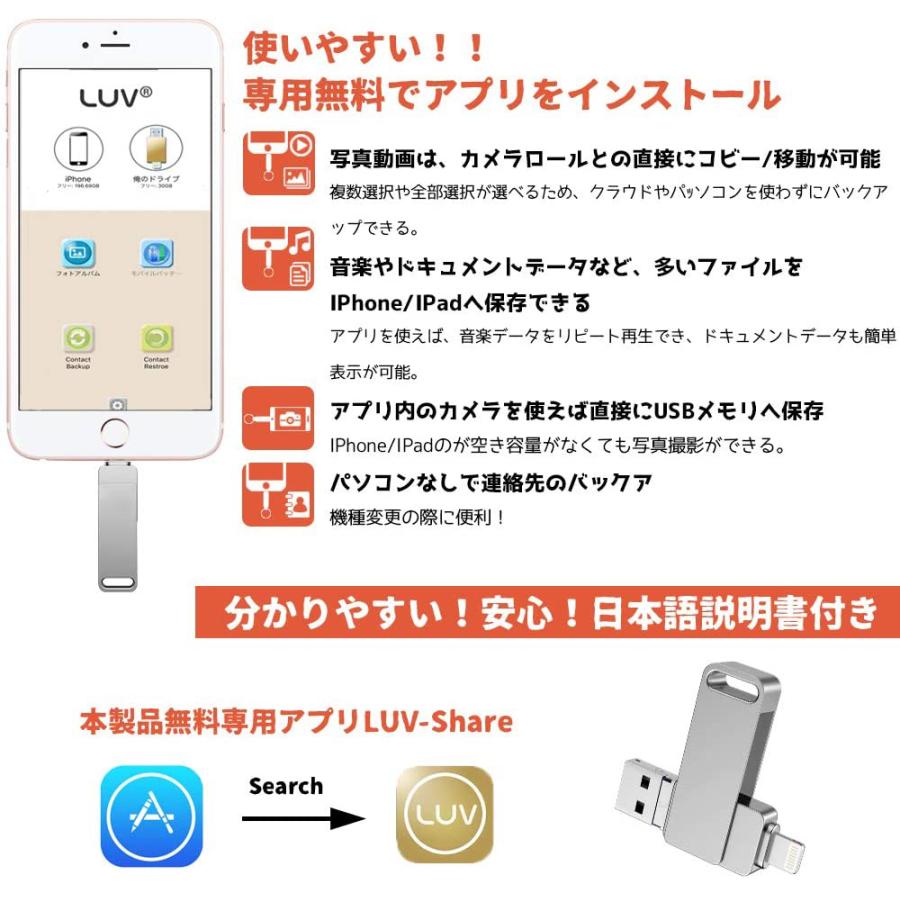 Puubar Usbメモり Iphone フラッシュドライブ 4 In 1フラッシュメモリ 360度回転式 両面挿し Iphone Pc Android Ipad対応 32gb シルバー B 3c Yj1142 トーセン 通販 Yahoo ショッピング