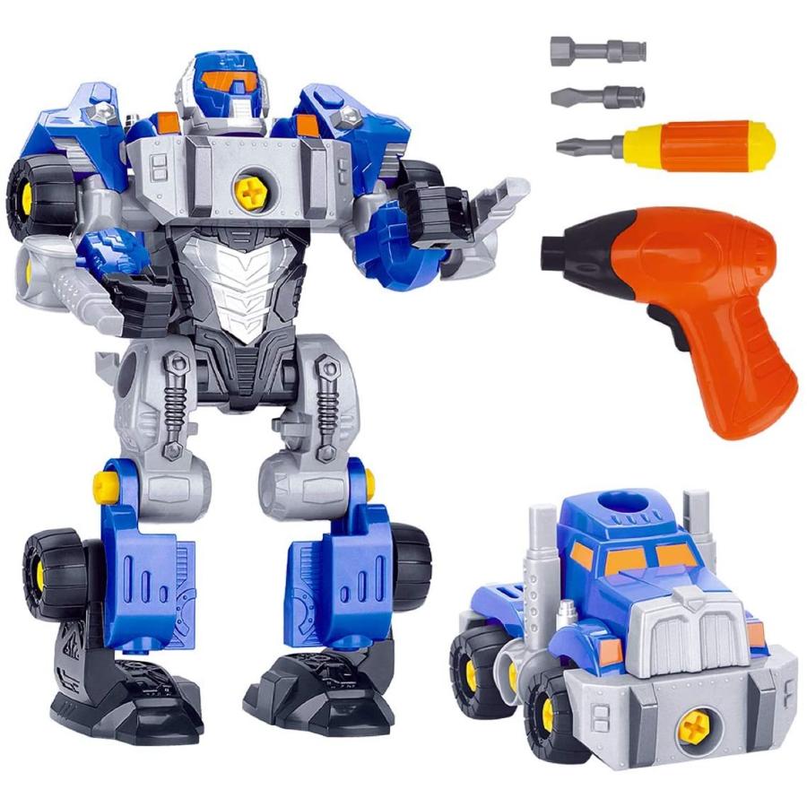 ロボット車セット 組み立て おもちゃ 変形ロボット 立体パズル モデルdiy おもちゃ 知育玩具 子供用