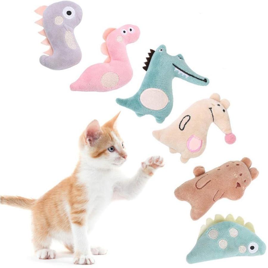猫おもちゃ ぬいぐるみ 人気の製品 噛むおもちゃ 猫用知育玩具 ペット用品 ネコ キャットニップ 猫ちゃん 可愛い 6個入り 遊び 運動不足 爆安プライス ストレス解消 ネズミ
