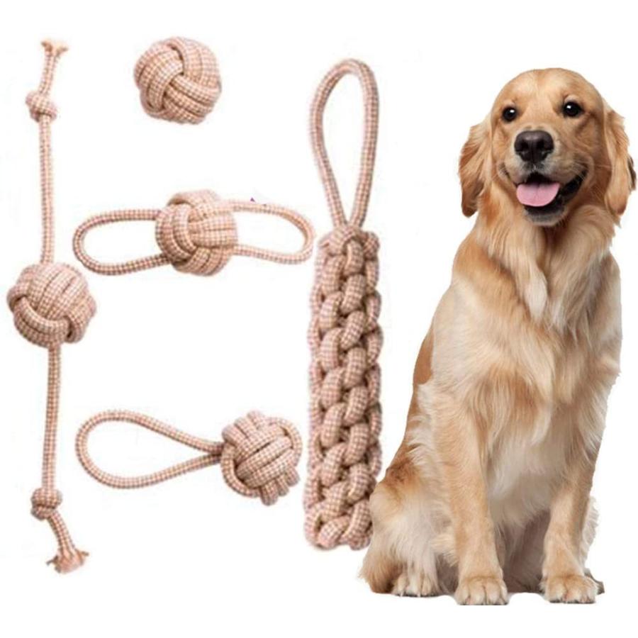 ロープおもちゃ 犬おもちゃ 噛むおもちゃ 麻縄 綱引き アグレッシブ 知育玩具 安全清潔 歯磨き 運動不足 ストレス解消 耐久性 天然コットン 5個セット F Pet Jt1142 トーセン 通販 Yahoo ショッピング