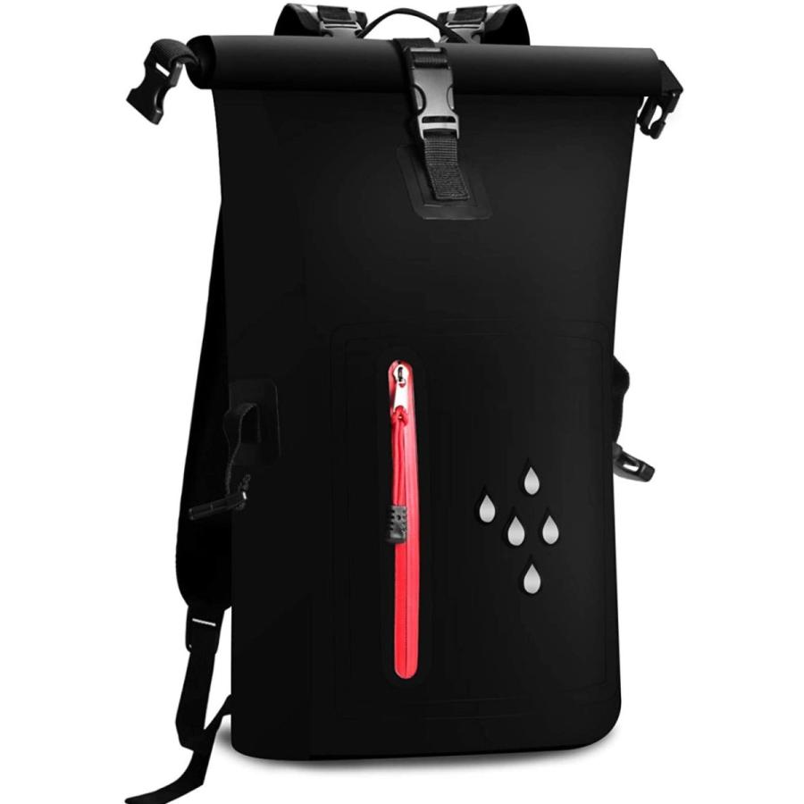防水リュック バッグ リュックサック 大容量 25l 防水ケース付き アウトドア サイクリング アウトドア 旅行 通学 男女兼用バッグ ブラック G Tz Wll1055 トーセン 通販 Yahoo ショッピング