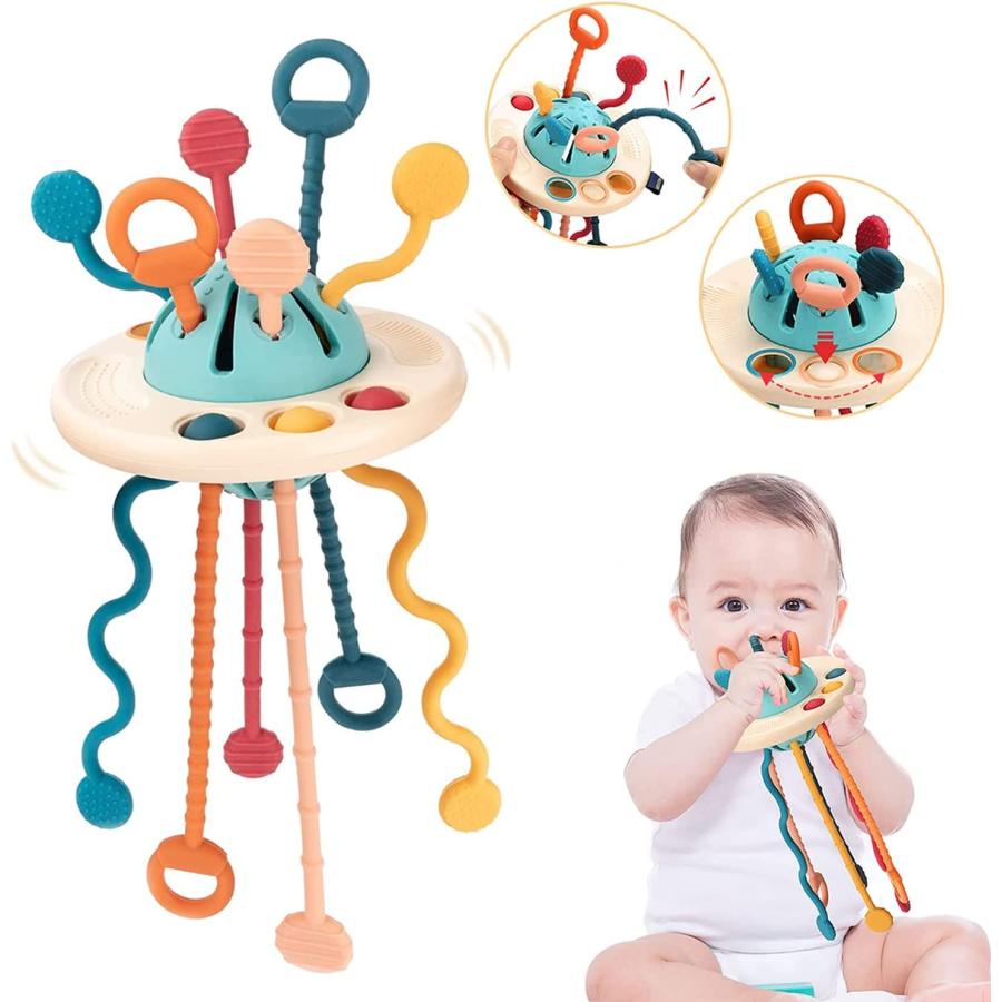 メリー ベッド チャイルドシートおもちゃ プルストリング アクティビティおもちゃ 赤ちゃん 感覚おもちゃ 食品グレードシリコン Toy Zh142 トーセン 通販 Yahoo ショッピング