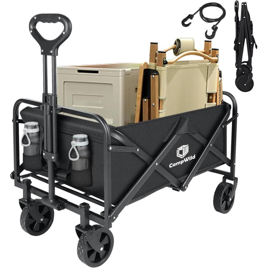 【特価セール】CampWild アウトドアワゴン 折りたたみ キャリーワゴン 自 CampWild キャリーワゴン折りたたみ式キャリーカート アウトドア