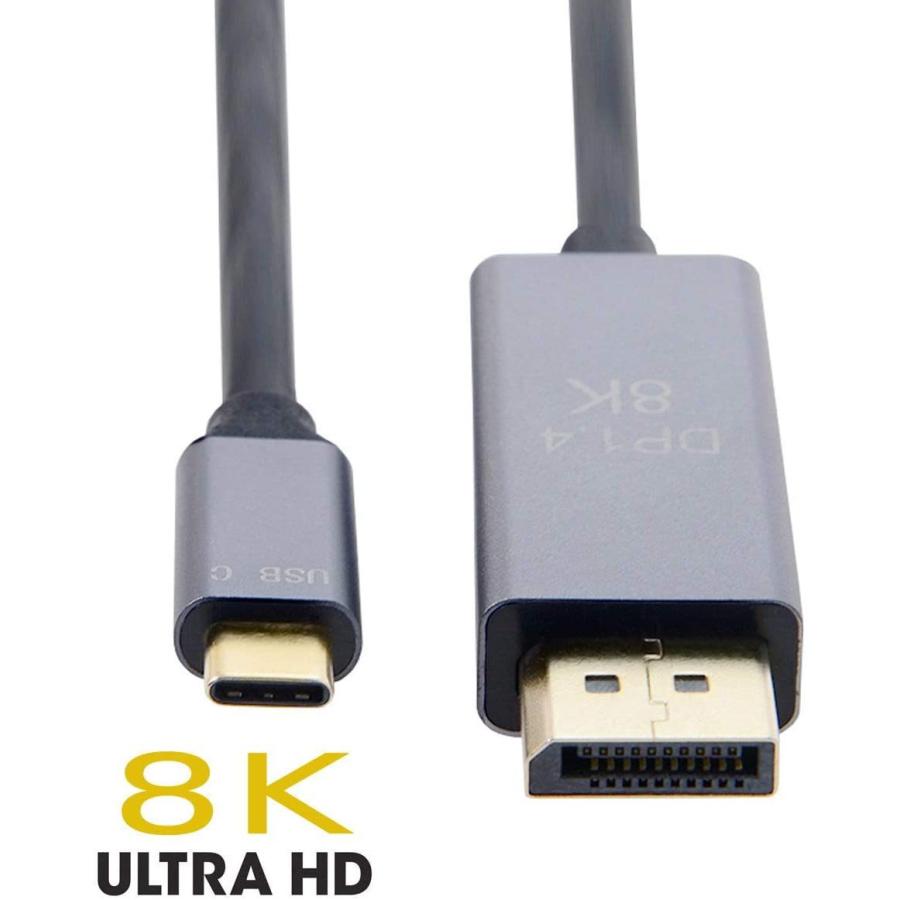Cablecc Thunderbolt 3 USB 3.1 Type C USB-C - DisplayPort 1.4 DP 8K 30hz UHD｜itoyan｜05