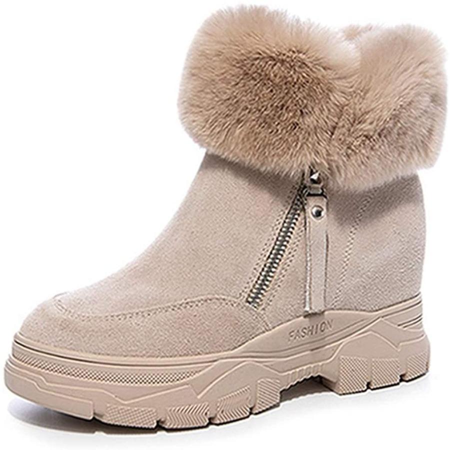 人気商品 ムートンブーツ 保温 あたたかい 美脚 裏ボア 防寒 ショートブーツ レディース Qiage 23 5cm ムート ふわふわ シンプル ブーティー バッグ