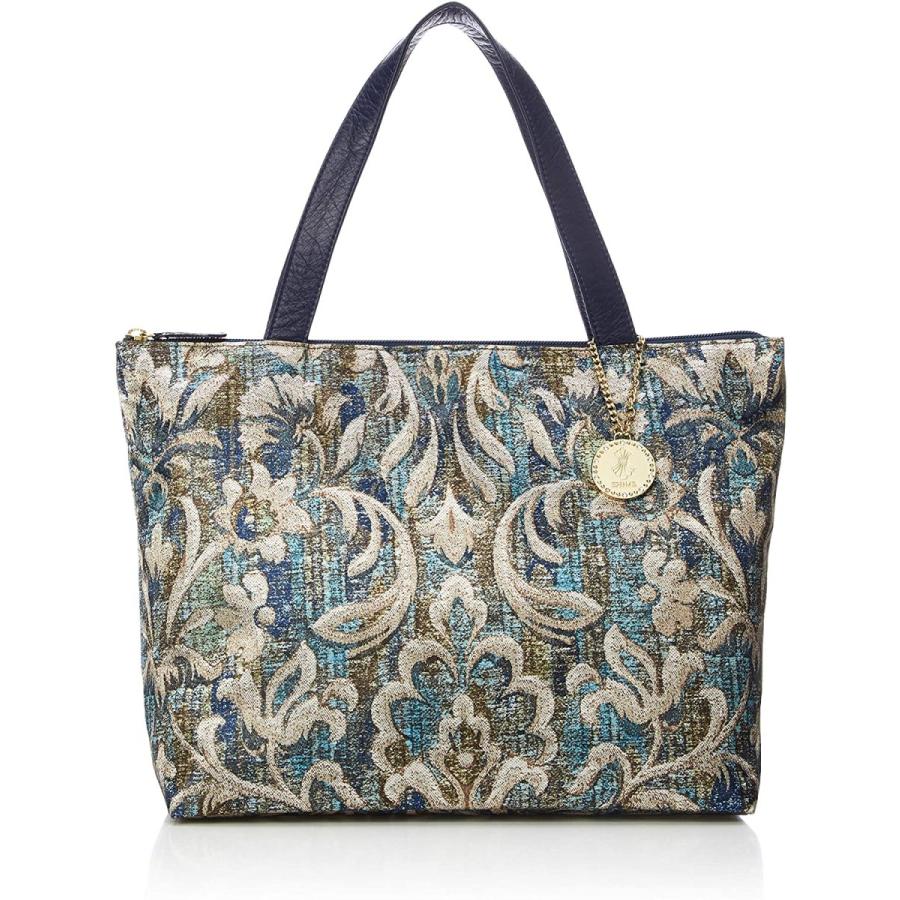 シィメ トートバッグl ショルダーバッグ プチフルー 花柄 転写プリント生地素材 転写プリント生地素材 レディースファッション いとやん 牛革ハンドル Smlh4dh3 カーキ Smlh4dh3 軽量 本店