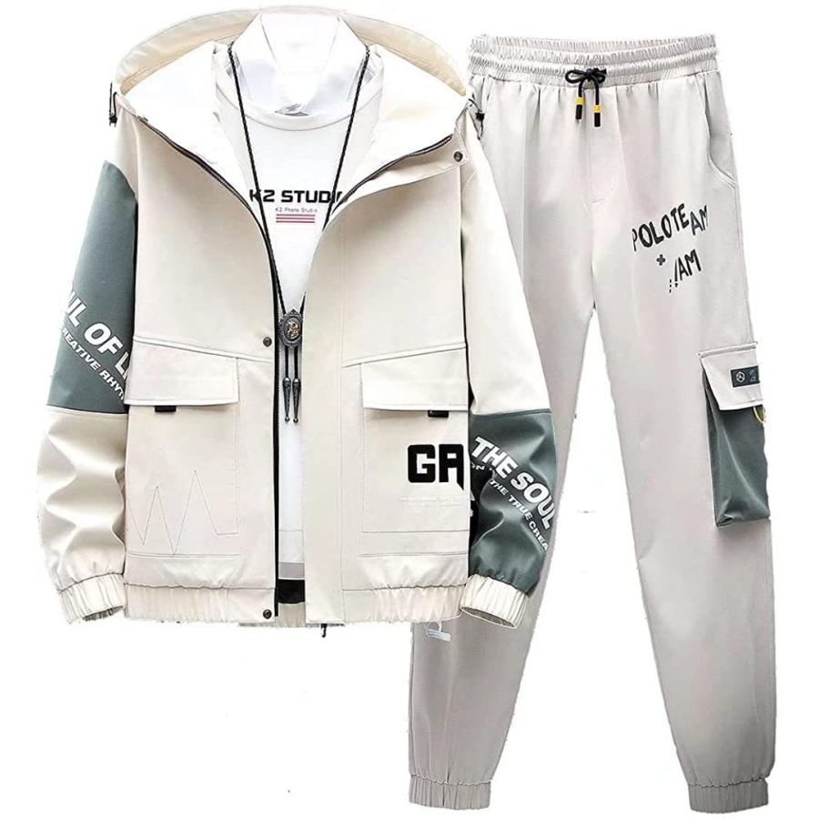 注目のブランド ジャージ メンズ ファッション ベ 部屋着 フード付き 春秋冬 パーカー ランニングウェア スポーツウェア トレーニングウェア セット フード付 上下 練習用具