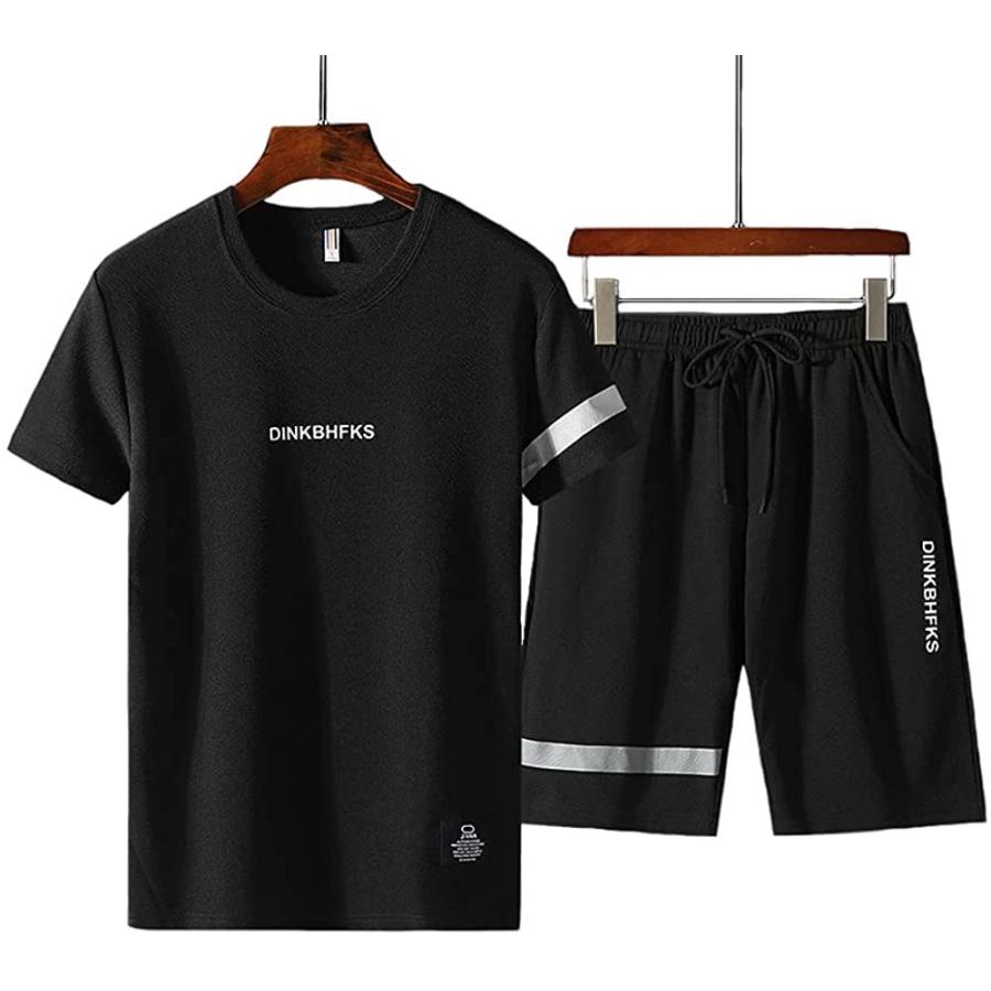 オープニング大セール ｘｉｎｙｉｊ 上下セット メンズ ジャージ スポーツウェア セットアップ トレーナー Tシャツ ハーフパンツ 半袖 ランニングウェア 春 夏 ゆったり