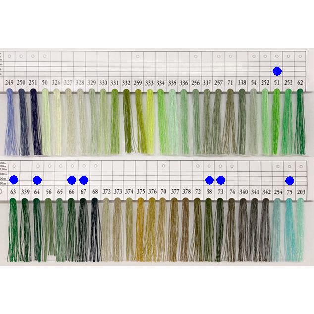 フジックス シャッペスパン 60番/700m 色物（大巻） : 糸屋さん'ボビン