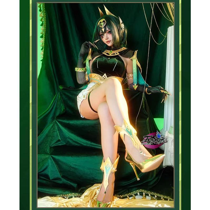 五次元 原神 コスプレ ネフェル 衣装 ※ウィッグ 靴 つけまつげ 追加