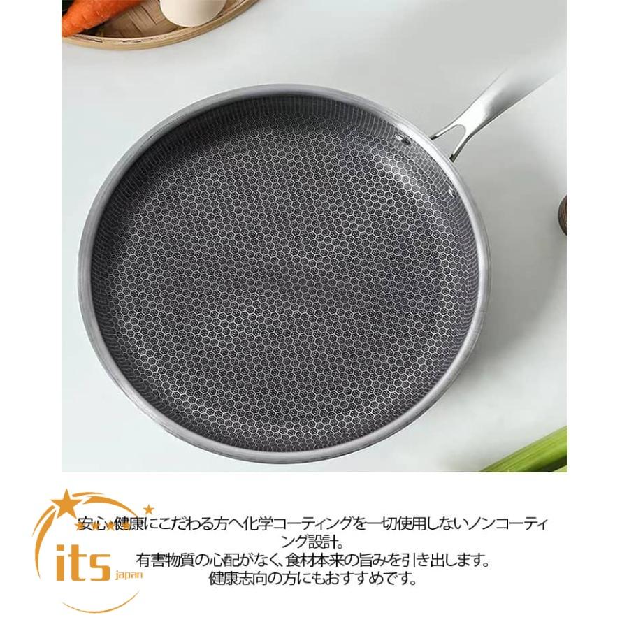ステンレス フライパン 24cm 26cm 28cm 30cm 32cm IH ガス火対応