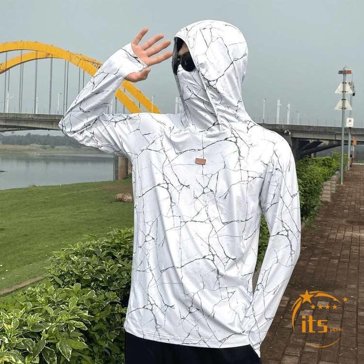 ワークマン ラッシュパーカー メンズ UVカット メッシュ 釣り フード