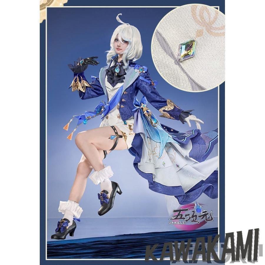 猫屋小舗 原神 コスプレ フリーナ・プネウマ 水神 衣装 ※ウィッグ 鞋