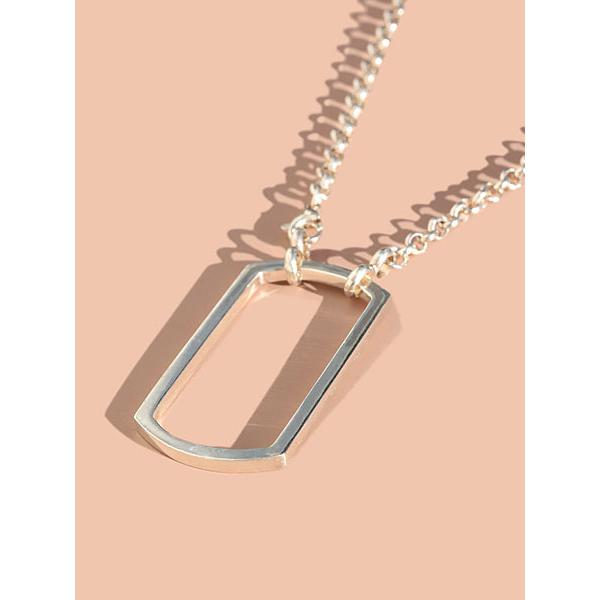 ACE by morizane エースバイモリザネ tag circle on necklace タグ サークル オン ネックレス AG921403 正規品 ペンダント シルバー グラスホルダーの画像