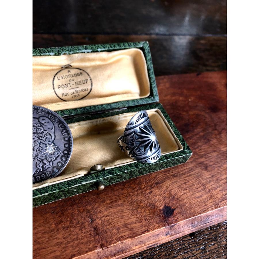 BELIEVEINMIRACLE ビリーブインミラクル HAND STAMPED RING 2 リング 正規品 指輪 ピンキー シルバー 銀 925 スタンプ インディアンジュエリー ユニセックスの画像