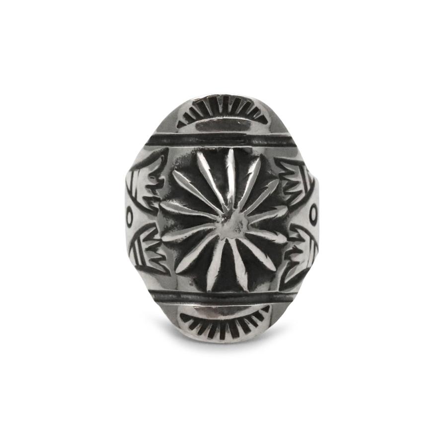 BELIEVEINMIRACLE ビリーブインミラクル HAND STAMPED RING 2 リング 正規品 指輪 ピンキー シルバー 銀 925 スタンプ インディアンジュエリー ユニセックスの画像