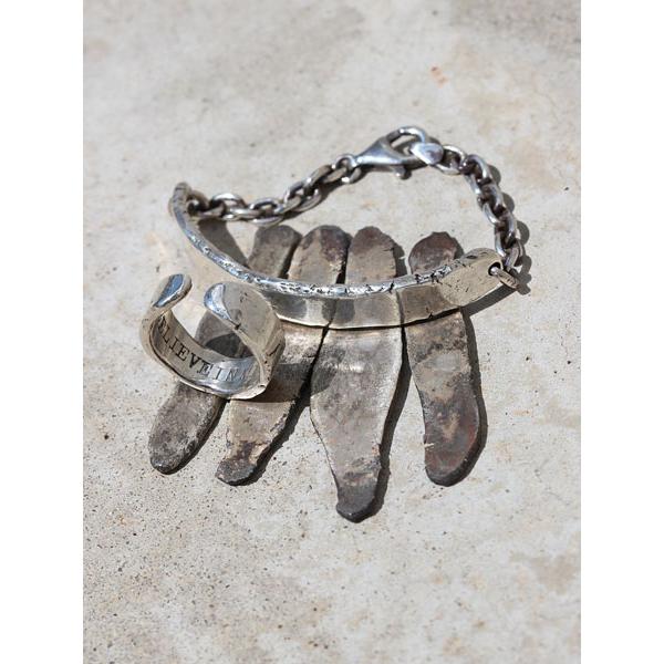 BELIEVEINMIRACLE シルバー 925チェーンブレスレット BELIEVEINMIRACLE（ビリーブインミラクル） INGOT CHAIN BRACE 549