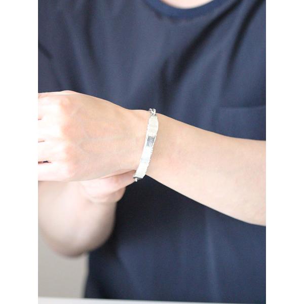 BELIEVEINMIRACLE シルバー 925チェーンブレスレット BELIEVEINMIRACLE（ビリーブインミラクル） INGOT CHAIN BRACE 549