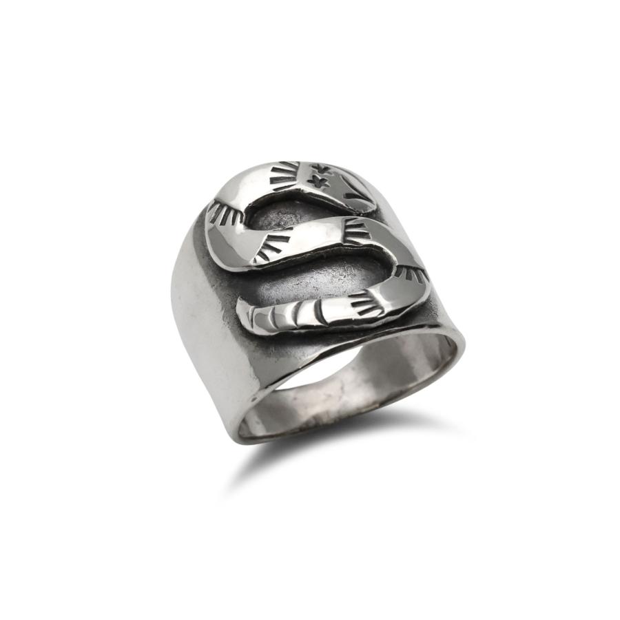 BELIEVEINMIRACLE ビリーブインミラクル SNAKE RING 2 スネーク リング 正規品 指輪 幅広 シルバー 銀 925 ヘビ 蛇 動物 爬虫類 ユニセックス 人気 ブランドの画像