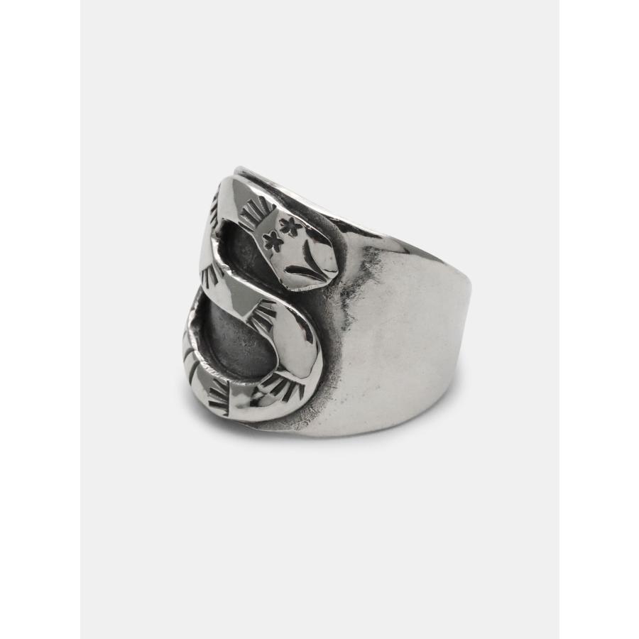 BELIEVEINMIRACLE ビリーブインミラクル SNAKE RING 2 スネーク リング 正規品 指輪 幅広 シルバー 銀 925 ヘビ 蛇 動物 爬虫類 ユニセックス 人気 ブランドの画像
