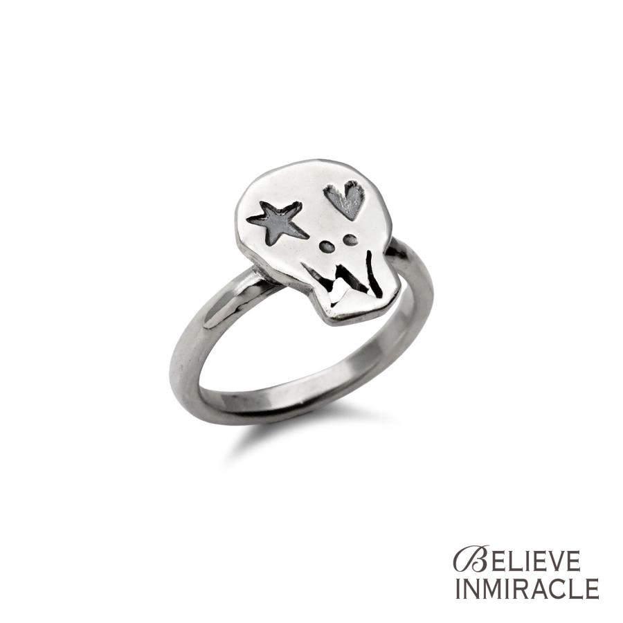 ミーさま専用　BELIEVE IN MIRACLE スカルリング BELIEVEINMIRACLE（ビリーブインミラクル） SKULL FAMILY RING スカル