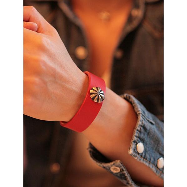 Button Works ボタンワークス Concho Bracelet Red / コンチョ