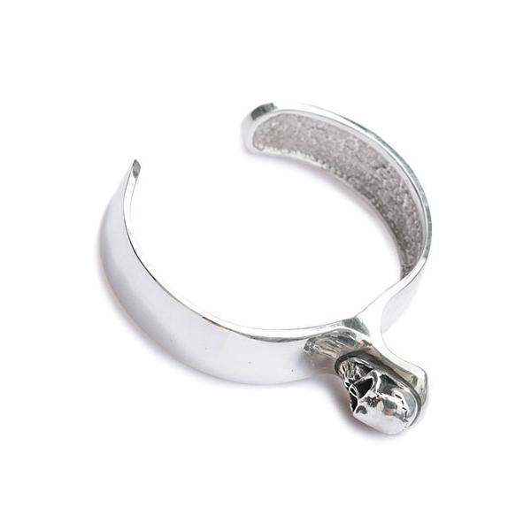 Celia de Flers セリー デ フレール The wishbone small cuff with skull bangle 正規品 スカルバングル ブレスレット シルバー ドクロ メンズ レディース …の画像