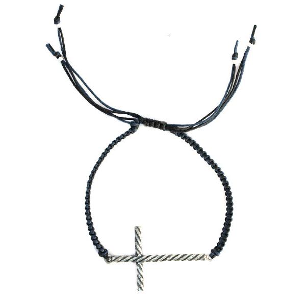 CHAN LUU チャンルー LARGE CROSS BRACELET (Navy Mix) / ラージ