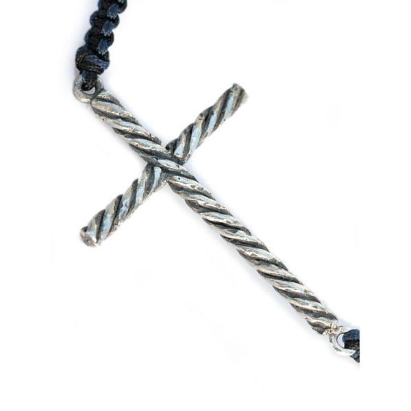 CHAN LUU チャンルー LARGE CROSS BRACELET (Navy Mix) / ラージ