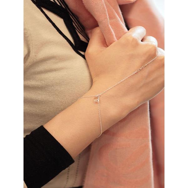CHAN LUU チャンルー Silver Crystal Hand Chain BS-4397 / シルバー